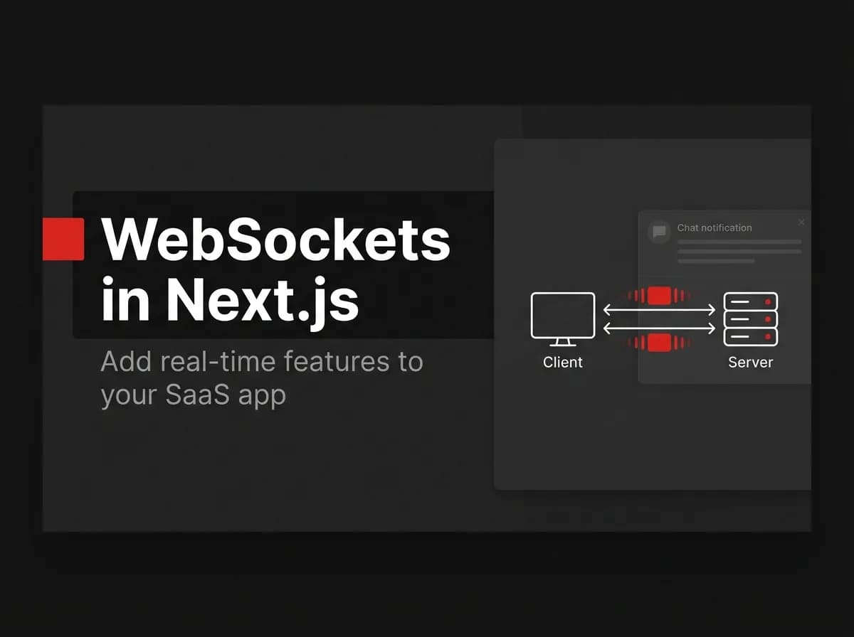 Bidirectional WebSocket connection between client and server illustration.