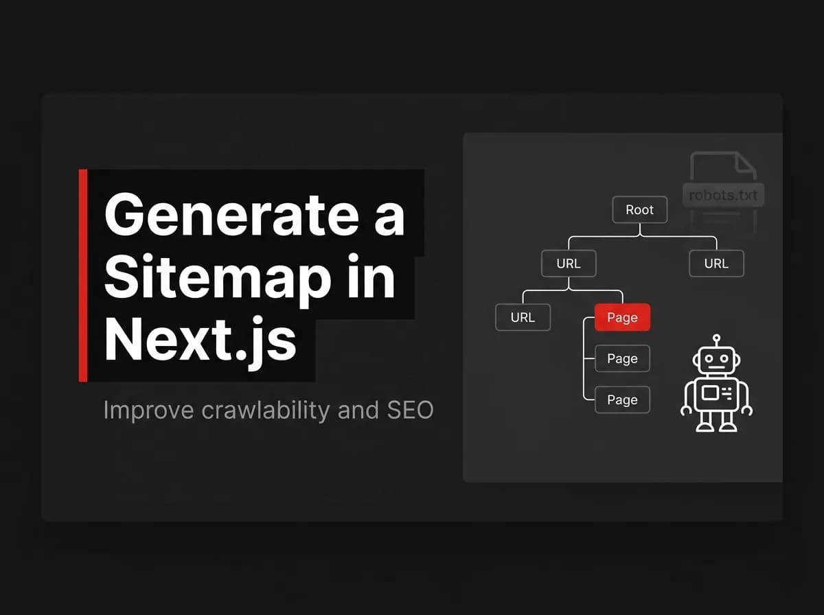 Sitemap XML tree with a search engine crawler icon illustration.