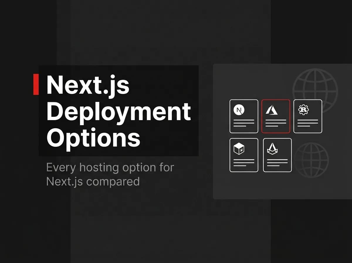 Grid of hosting platform deployment options illustration.